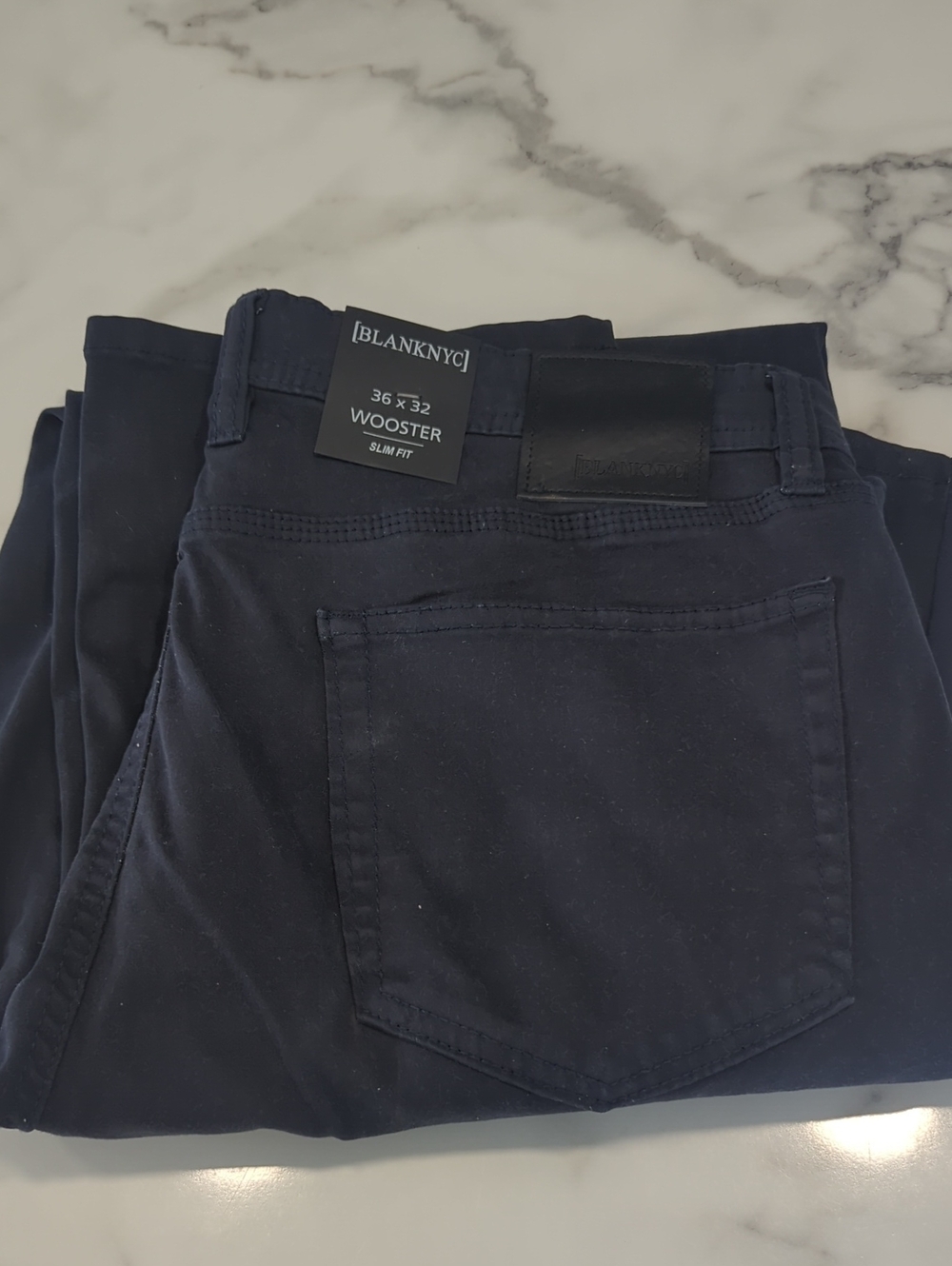 Blank NYC Wooster Slim Fit Men’s Jeans in Navy Blue